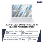 Laptop Acer Gaming Nitro Lite 16 NL16-71G-71UJ NH.D59SV.002 Core i7-13620H/ 16GB/ 512GB/ RTX 3050/ 16 Inch FHD/ Win 11/ Trắng